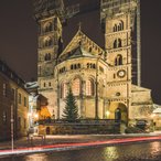 Bamberg Dom bei Nacht